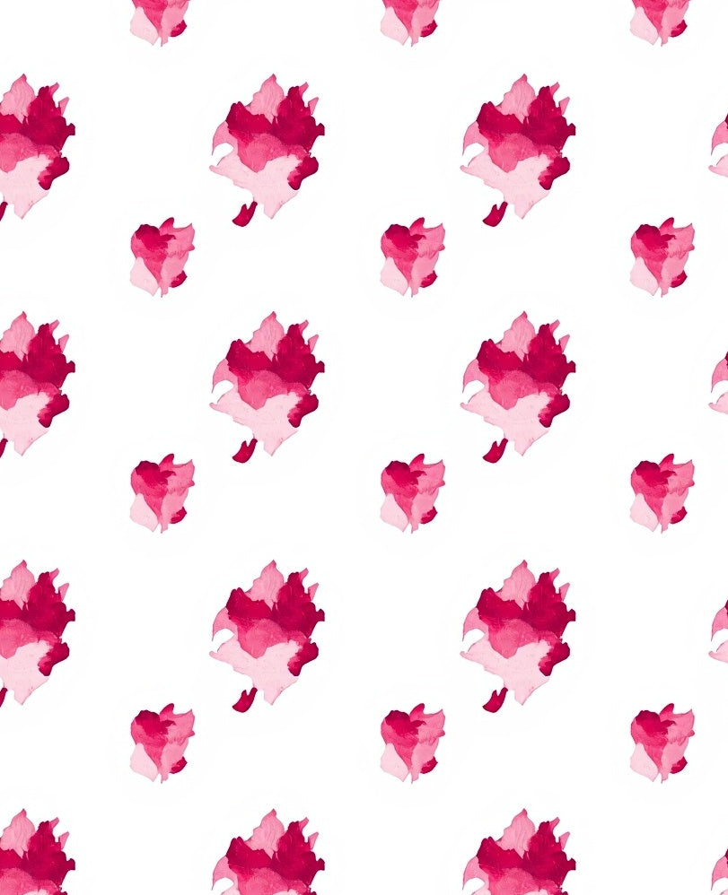 Abstract Pink Floral Watercolor Pattern Rug