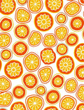 Citrus Slice Pattern Design Rug