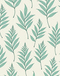 Emerald Fern Botanical Pattern Rug