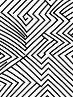 Monochromatic Geometric Maze Pattern Rug