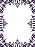 Ornate Swirl Victorian Style Frame Rug