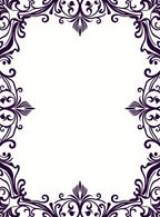 Ornate Swirl Victorian Style Frame Rug