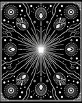 Celestial Sun Starburst Floral Rug