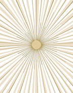 Sunburst Pattern With Golden Rays Rug
