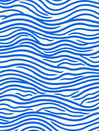 Blue Wave Pattern Design Rug