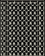 Abstract Starburst Patterned Textile Rug
