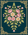 Ornate Floral Bouquet Design Rug