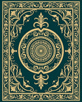 Intricate Floral Medallion Pattern Rug