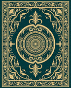 Intricate Floral Medallion Pattern Rug