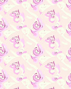 Soft Pink Swirl Abstract Pattern Rug