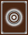 Radial Sunburst With Geometric Border Rug