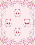 Cute Creature Floral Swirl Pattern Rug