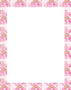 Whimsical Pink Abstract Pattern Rug