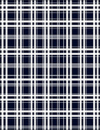 Classic White Navy Plaid Pattern Rug