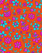 Vibrant Floral Pattern Rug