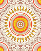 Sunburst Mandala Floral Pattern Rug