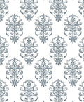Damask Vintage Scroll Patterned Design Rug