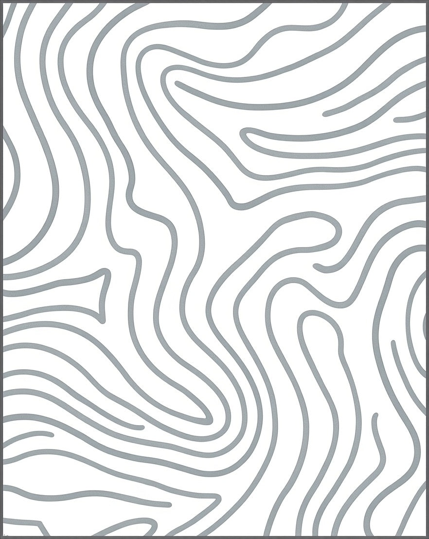 Abstract Organic Swirl Lines Rug