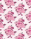 Pink Floral Sketch Pattern Design Rug