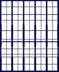 Bold Lattice Geometric Abstract Design Rug