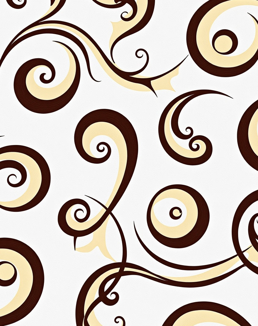 Rich Swirl Decorative Pattern Rug