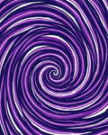 Violet White Swirl Pattern Area Rug