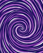 Violet White Swirl Pattern Area Rug