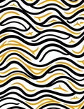 Bold Wavy Stripe Geometric Design Rug