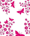 Floral And Butterfly Garden Design Rug