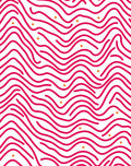 Pink Waves With Orange Dots Pattern Rug