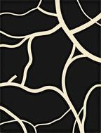 Abstract Vine Intertwine Graphic Rug