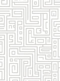 Abstract Geometric Maze Pattern Rug
