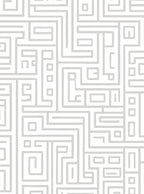 Abstract Geometric Maze Pattern Rug