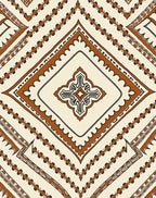 Rustic Diamond Geometric Pattern Rug