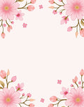 Pink Blossom Floral Pattern Rug