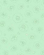 Whimsical Nature Sketch Pattern Rug
