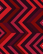 Bold Red Chevron Geometric Pattern Rug