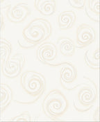 Cream Swirl Abstract Pattern Rug