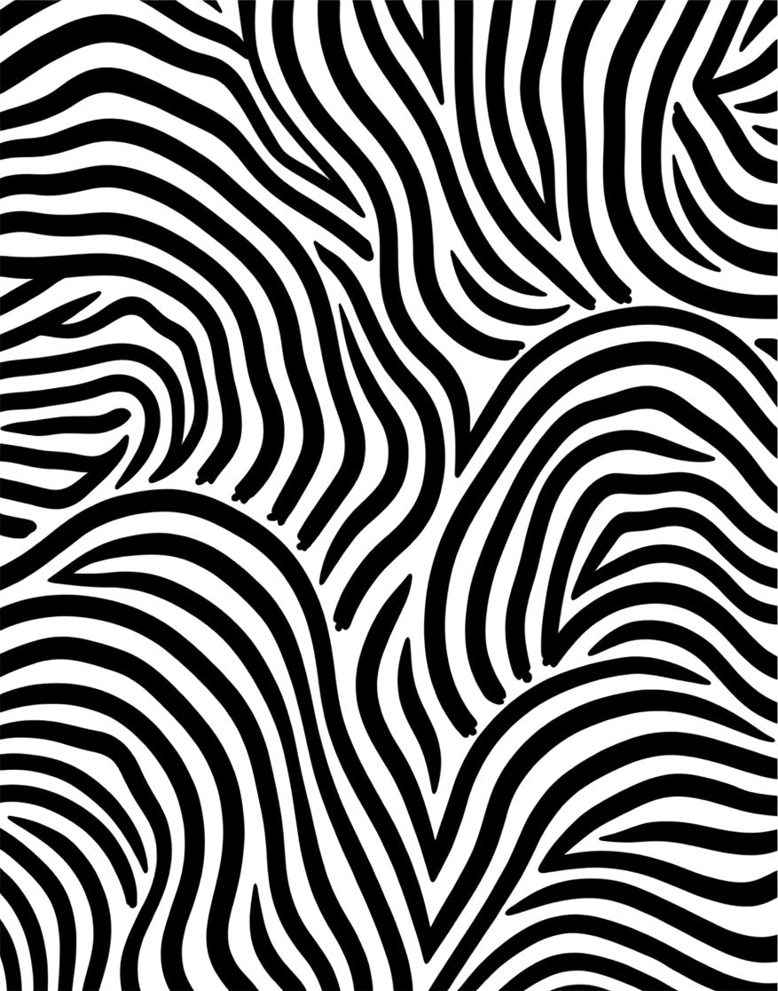 Bold Black White Zebra Stripes Rug