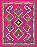 Bold Geometric Ethnic Inspired Rug