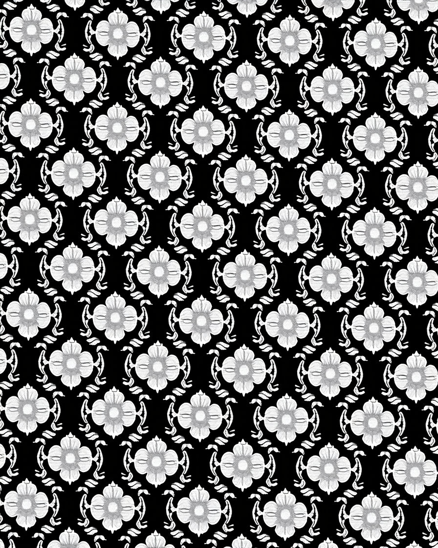Classic Floral Scrollwork Pattern Rug