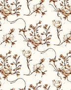 Ornate Floral Vine Pattern Rug