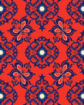 Red Floral Mandala Design Rug