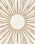 Sunburst Art Deco Style Pattern Rug