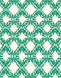 Emerald Diamond Lattice Pattern Rug