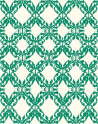 Emerald Diamond Lattice Pattern Rug