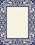 Ornate Traditional Dark Blue Floral Rug
