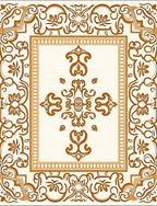 Intricate Paisley Floral Medallion Pattern Rug
