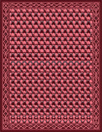 Repeating Geometric Pattern In Pink Tones Rug