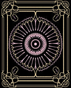 Art Deco Floral Sunburst Mandala Rug